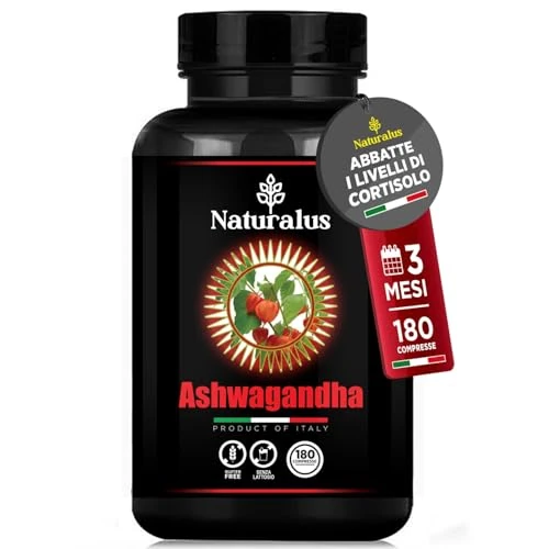 Abbassare Cortisolo Integratore Ashwagandha 180 Compresse Ksm 66 abbassa il cortisolo, blocker memoria e concentrazione