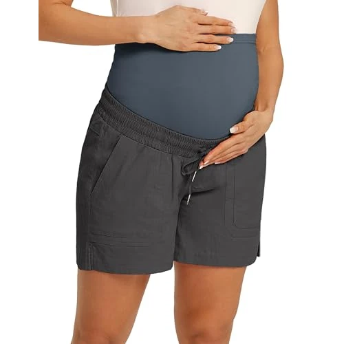 Offre limitée : Maacie Short de maternité avec cordon de serrage pour l'entraînement, e#dark gray, S de 9.99 € à 9.99 € (0.00% de remise)