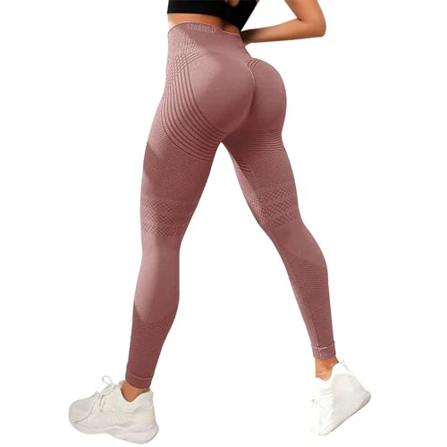 Oferta limitada: STARBILD Leggings Deportivos Sin Costuras para Mujer, Pantalones Sport Cintura Alta, Mallas Deporte para Fitness Gym Pilates, Sexy sin Costura - Rosa L de 9.99 € a 9.99 € (ahorro 0.00%)