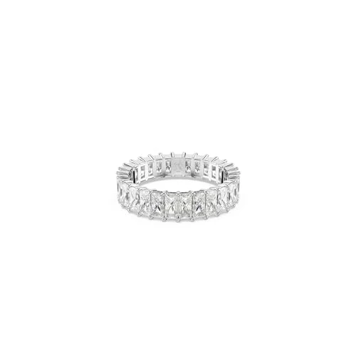 Offre limitee: Swarovski Bague Matrix, Taille baguette, Blanche, Métal rhodié de 129.00 EUR a 81.00 EUR (economie 37%)