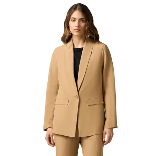 Limited-time offer: Oltre Women's Linen Blend Blazer, Beige, 14 from 52.87 £ to 52.87 £ (save 0.00%)