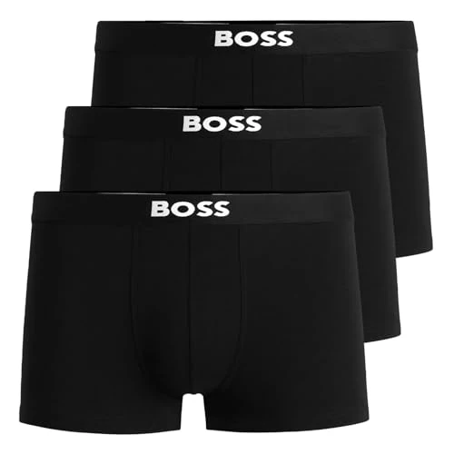 Limitiertes Angebot: BOSS Herren Trunk 3p One Trunk, Black 001, L von 44.95 EUR auf 25.95 EUR (Spare 42%)