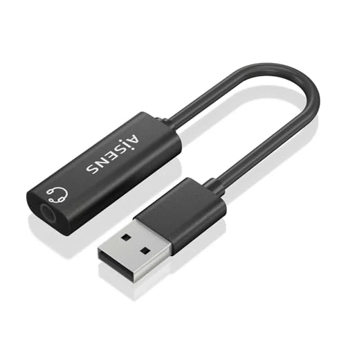 Oferta limitada: AISENS - A106-0770 - Conversor USB-A A Audio 48Khz, USB-A/M-Jack 3.5/H, Negro, 10Cm de 2.59 € a 2.59 € (ahorro 0.00%)