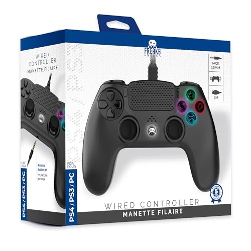 Limited-time offer: Freaks And Geeks - Wired Controller for PS4 with 3M Cable - Black from 18.99 GBP to 16.12 GBP (save 15%)