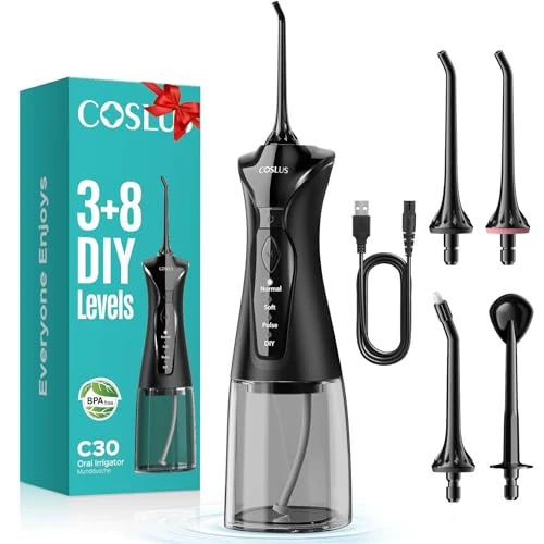 Limited offer: COSLUS Portable Water Flosser Black from 29.99 EUR to 23.02 EUR (save 23%)