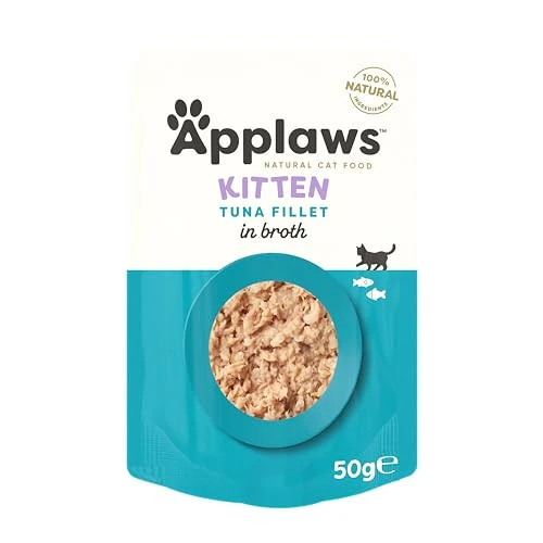 Oferta limitada: Applaws Natural Kitten Wet Cat Food Pouch, Kitten Tuna in Broth - 12 x 50g de 11.45 € a 11.45 € (ahorro 0.00%)