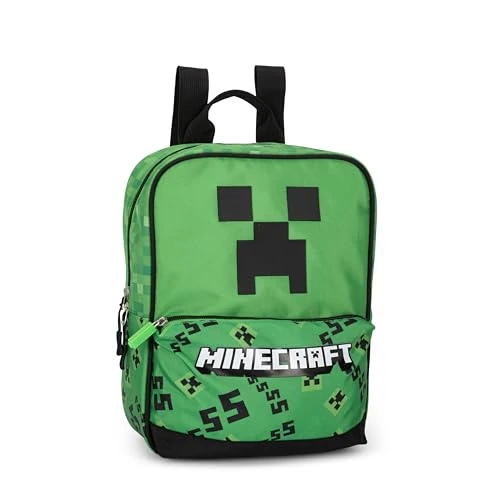 Offerta a tempo: MINECRAFT - Zainetto Ufficiale Minecraft, per Asilo e Tempo Libero, Spallacci Imbottiti e Regolabili, Retro e Fondo Termoformati, Scomparto Principale e Tasca Frontale con Chiusure a Zip, 23x30Hx10 cm - 38% da 32.00 € a 19.80 €