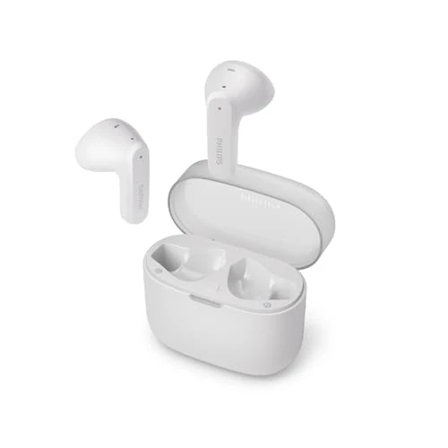 Oferta limitada: Philips TAT2139WT Auriculares pequeños True Wireless con Bluetooth, Gran Valor con un Sonido Natural, Graves dinámicos, Estuche de Carga tamaño Bolsillo, Llamadas nítidas - Blanco de 34.99 EUR a 23.49 EUR (ahorro 33%)