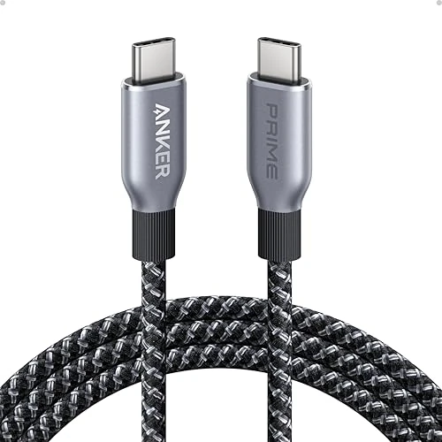 Offre limitée : Anker Prime Câble USB C vers USB C, 240W Câble USB C Recharge Rapide, Nylon Tressé Upcyclé Haute Durabilité, câble USB 2.0 pour iPhone 16/16 Pro/16 Pro Max/16 Plus, MacBook, iPad, Galaxy S24(1,8m) de 29.99 € à 29.99 € (0.00% de remise)
