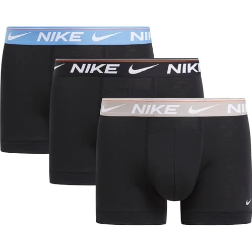 Offerta a tempo: Nike Trunk 3PK Intimo, Blk-CLEGE Grey/Blue Beyond/Blk, S Uomo - 0% da 26.69 € a 26.69 €