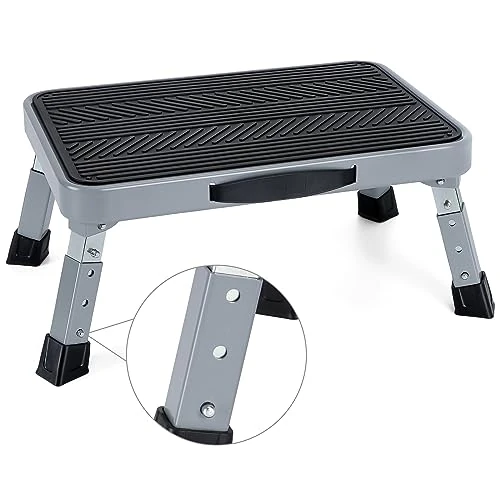 Zeitlich begrenztes Angebot: TreeLen Tritthocker, Schwarz, 17,8-22,9 cm | Klappbarer Hocker, tragbare Stufe, Mehrzweckhocker, Kindertritt von 27.07 € auf 23.01 € (15% Rabatt)