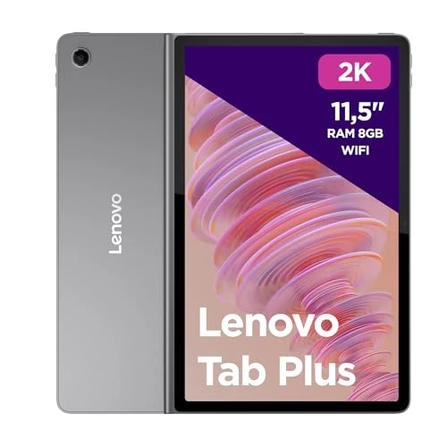 Lenovo Tab Plus, 11.5" 2K Display - (MediaTek Helio G99 Processor, 8GB RAM, 128GB Memory, WiFi, Android 13 Tablet) - Luna Grey, Amazon Exclusive