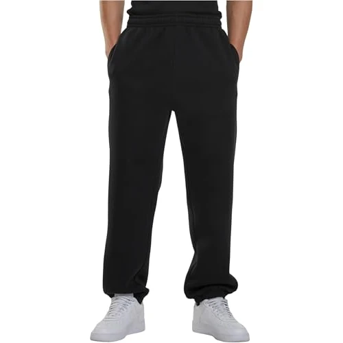 Offerta a tempo: Urban Classics Tb6749-fluffy Sweatpants Pantaloni di Tuta, Nero, L Uomo - 43% da 34.90 € a 19.99 €