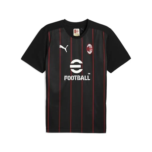 Tijdelijke aanbieding: A.C. Milan Voetbal- en trainingsshirt, officieel product, zwart, voor volwassenen, maat S, Zwart, S van 64.13 € naar 64.13 € (0.00% korting)