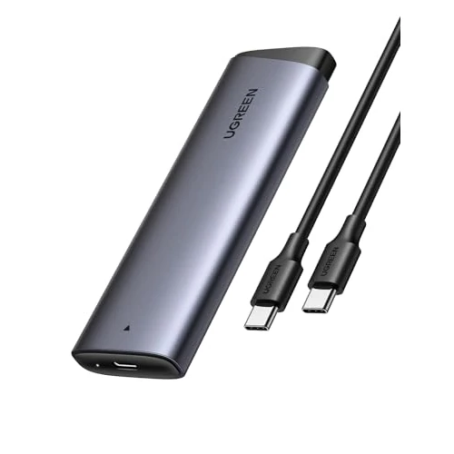 Tijdelijke aanbieding: UGREEN NVME-behuizing, M.2 NVME SSD-behuizing USB 3.2 10 Gbps voor NVMe PCIe M-Key/M+B Key in 2230/2242/2260/2280 met USB CC en AC-kabel van 24.99 EUR naar 24.99 EUR (korting 0%)