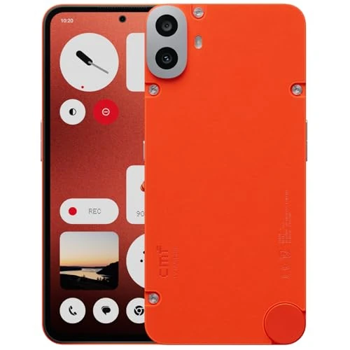 CMF Phone 1 8+128 GB - Smartfon z 50 MP Tylna kamera Sony, Wyświetlacz AMOLED 6,67 cala I Nothing Os 2.6 - Pomarańczowy