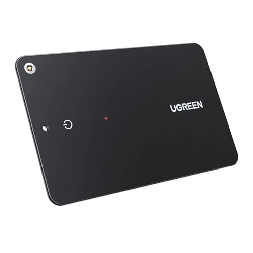 Limited offer: UGREEN FineTrack Slim Wallet Tracker Card (iOS Only), Bluetooth Tracker Card Finder 0.07in &IP68 Waterproof &One Charge Lasts A Year, Work with Apple Find My Rechargeable Tracker[Apple MFi Certified] from 29.99 EUR to 23.99 EUR (save 20%)