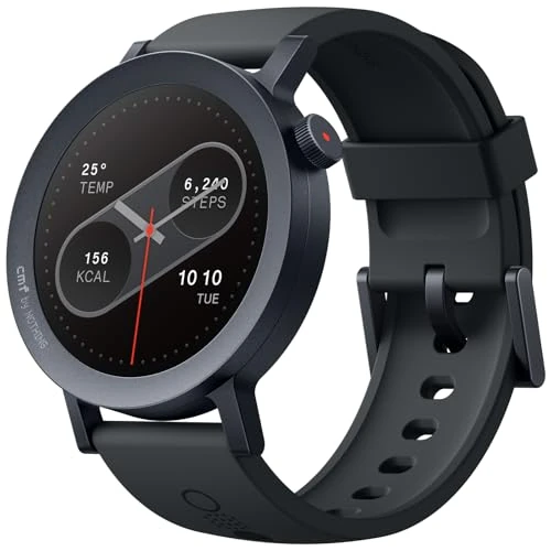 CMF by Nothing Watch Pro 2 Reloj intelligente con Pantalla AMOLED de 1.32", 11 días de duración de la batería, Llamadas por Bluetooth con reducción de Ruido por IA y GPS multisistema - Gris Oscuro