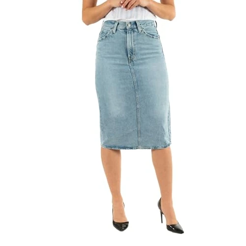 Oferta limitada: Levi's HR Back Slit Skirt Riveting Clean Hem, Riveting Clean Hem, 29W de 80.00 € a 39.95 € (ahorro 50%)