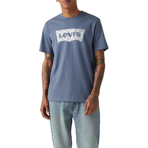 Levi's Graphic Crewneck tee Camiseta, Batwing Fill Vintage, XS para Hombre