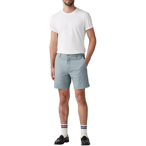 Offerta a tempo: Levi's XX Chino Taper Shorts II, Pantaloncini Uomo, Steam Blue Cotton Linen, 28W - 0.00% da 17.10 € a 17.10 €