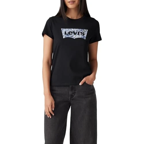 Levi's dames T-shirt The Perfect Tee, Ophelia Floral Bw Fi, M