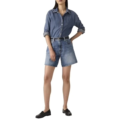 Oferta limitada: Levi's Mujer High Rise Baggy, Pantalones Cortos, Worn Memory Short, 29W de 59.45 € a 59.45 € (ahorro 0.00%)