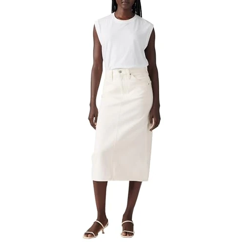 Zeitlich begrenztes Angebot: Levi's Hr Back Slit Skirt Snowing In La von 28.56 € auf 28.56 € (0.00% Rabatt)