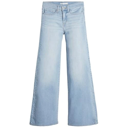 Offerta a tempo: Levi's 318 Shaping Wide Leg Jeans, Tall Glass of Water — 27% da 100,00 € a 72,58 €