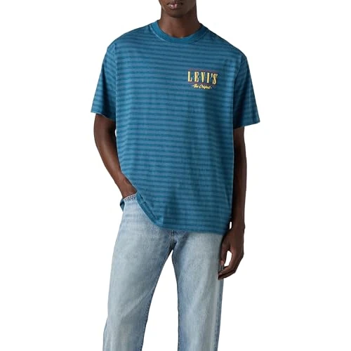 Levi's Men's Vintage Fit Graphic Tee T-Shirt, Stripe Serif Logo Ha, M