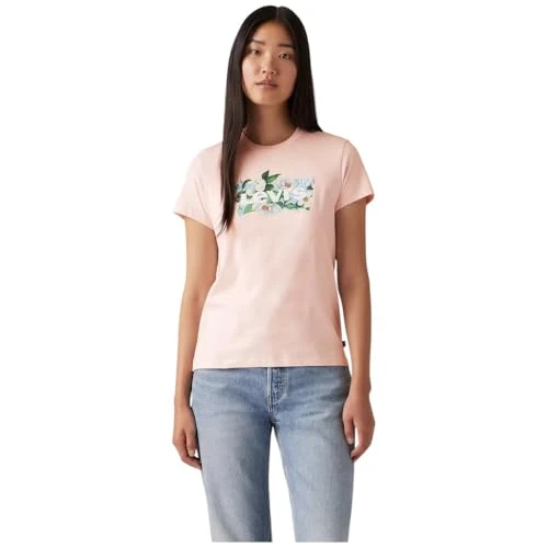 Levi's dames T-shirt The Perfect Tee, carnation bw fill lc, XXS