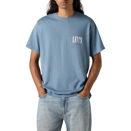 Offerta a tempo: Levi's SS Relaxed Fit Tee, T-Shirt Uomo, Ssnl Serif Logo Stea, S - 0.00% da 14.72 € a 14.72 €