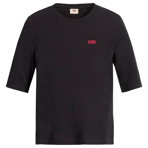 Limited-time offer: Levi's Women's Luca Slim Tee T-Shirt, Caviar, XXS from 18.13 £ to 10.60 £ (save 41.53%)