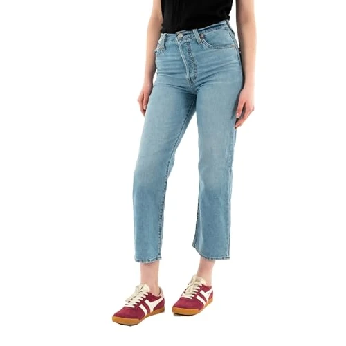 Levi's Ribcage Straight Ankle Vaqueros, Cool Winner, 23W / 27L para Mujer