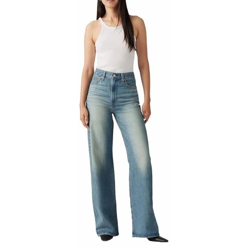 Levi's Jeans da Donna Ribcage Wide Leg, Tint Story, 32W x 30L