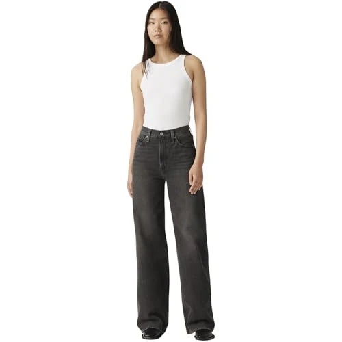 Levi's Women's Ribcage Wide Leg Jeans, Swipe Up, 29W x 32L