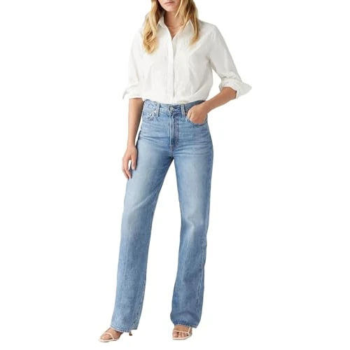 Begrenztes Angebot: Levi's Damen Ribcage Wide Leg Jeans von 130.00 EUR auf 68.35 EUR (Rabatt 47%)