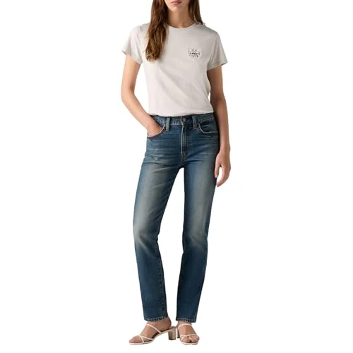 Levi's Femme 724 High Rise Straight Jeans, Ankle Time, 24W / 28L