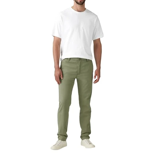 Limitiertes Angebot: Levi's Herren XX Chino Standard II Trousers Hose, Deep Lichen Green Cotton Linen, 33W / 34L von 59.95 EUR auf 59.95 EUR (Spare 0%)