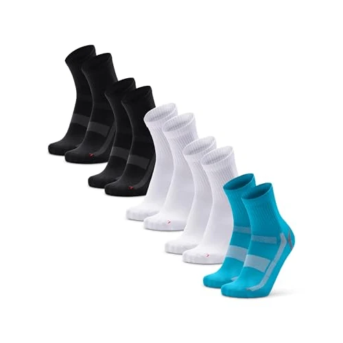 Limited-time offer: DANISH ENDURANCE Running Socks Precision-Fit, Lightweight, for Men & Women, Unisex, 3 & 5 Pack, Multicolour (2xBlack/Grey, 2xWhite, 2xCaribbean), 9-12 from 37.95 £ to 37.95 £ (save 0.00%)