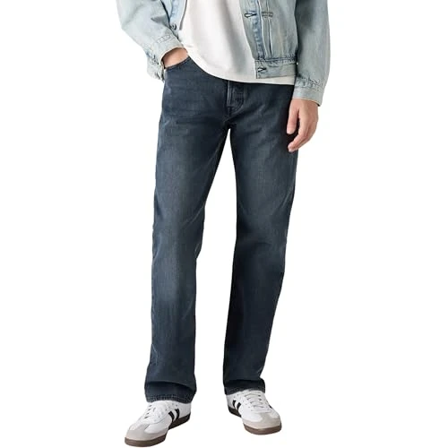Offerta a tempo: Levi's Uomo 501 Original Fit Jeans, Blue Black Stretch, 34W / 36L - 28% da 120.00 € a 86.60 €
