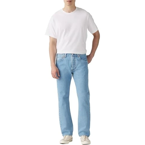 Offerta a tempo: Levi's Uomo 501 Original Fit Jeans, Ferry Building Blue T2, 31W / 32L - 22% da 87.96 € a 68.73 €