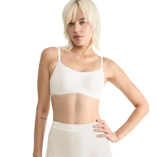Offerta a tempo: Sloggi Reggiseno da Donna Go Daily in Cotone, Bianco Seta., L - 31% da 13.99 € a 9.70 €