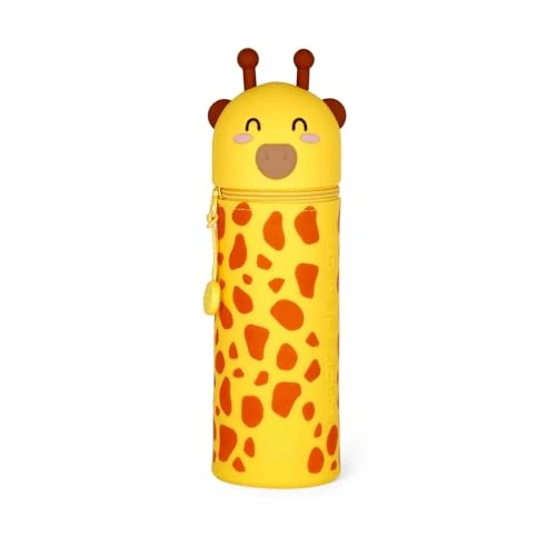 Zeitlich begrenztes Angebot: LEGAMI - 2-in-1 Weiche Silikontasche - Kawaii, Giraffe Schultasche, Tischstifthalter, Reißverschluss, Silikon, Stiftetasche Buntstifte Marker, H 18,5 cm von 11.95 € auf 11.95 € (0.00% Rabatt)