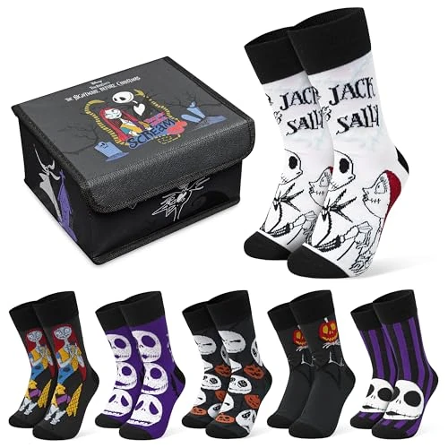 Offerta a tempo: Disney Calzini Donna e Ragazza, EU 35-41, Pacco da 5 o 6 Calze Calde Morbido e Traspirante, Xmas Regali per Lei (Multi Jack Box, 6 Pcs) - 26% da 28.99 € a 21.49 €