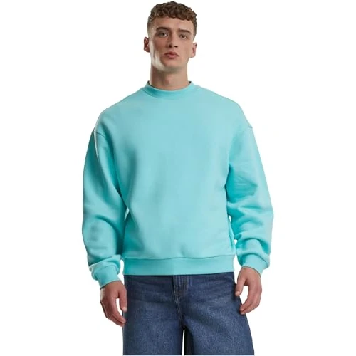 Offerta a tempo: Urban Classics Felpa da Uomo con Scollo Rotondo, Oversize, Taglie S-5XL, Blu berillo, S - 49% da 23.99 € a 12.16 €