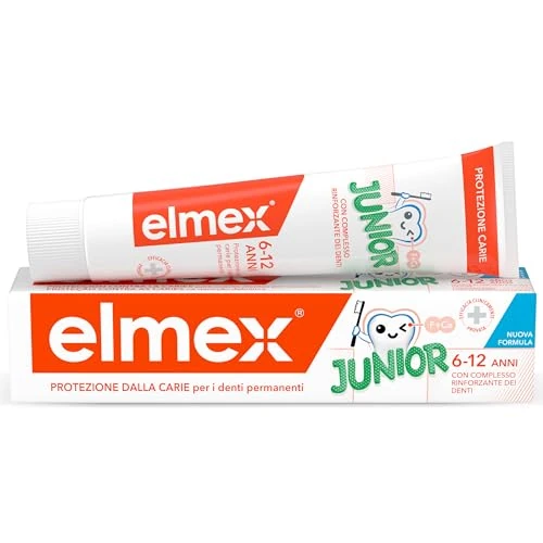 ELMEX Dentifricio Junior Protezione Carie per i Denti dei Bimbi, 75 ml, 228 ml