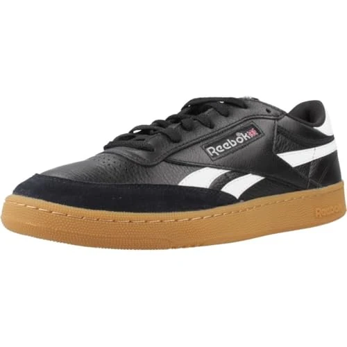 Reebok Baskets Club C Revenge Vintage pour Homme, Noir et Blanc - Black White Gum, 44 EU