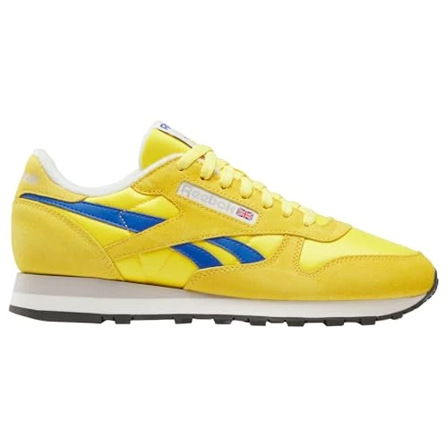Reebok Classic Leather uniseks-volwassene Sneaker,Golden Haze Optimum Blue Chalk,40.5 EU