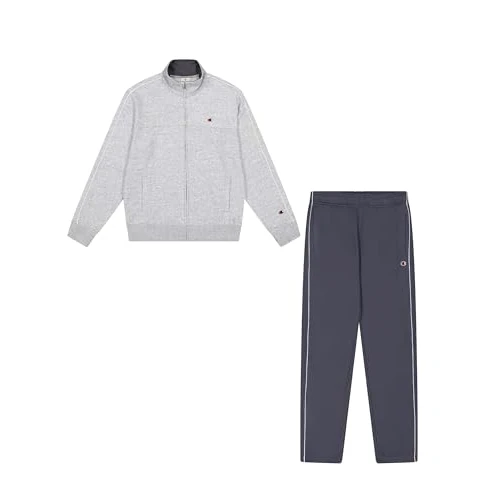 Limited-time offer: Champion Men's Legacy - Full Zip Sweatsuit with Logo, Grey (EM021), M from 55.94 GBP to 55.94 GBP (save 0%)